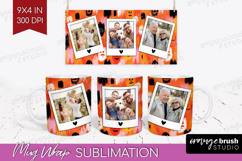Halloween Photo Mug Wrap PNG - Brush Stroke Picture Frame Product Image 1