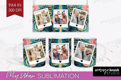Brush Stroke Photo Mug Wrap PNG - Abstract Texture Picture Product Image 1