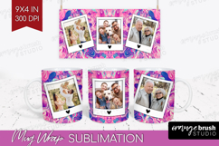 Brush Stroke Photo Mug Wrap PNG - Abstract Texture Picture Product Image 1