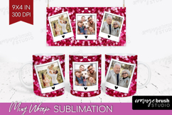 Glitter Photo Mug Wrap PNG - Sparkle Picture Frame Mug Product Image 1