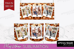 Rose Gold Photo Mug Wrap PNG - Abstract Picture Frame Mug Product Image 1
