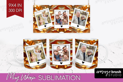 Rose Gold Photo Mug Wrap PNG - Abstract Picture Frame Mug Product Image 1