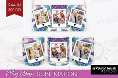 Floral Photo Mug Wrap PNG - Sping Flowers Picture Frame Mug Product Image 1