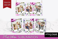Spring Photo Mug Wrap PNG - Flowers Picture Frame Mug Product Image 1
