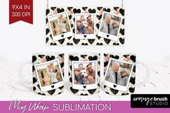 Valentines Day Photo Mug Wrap PNG - Heart Picture Frame Mug Product Image 1