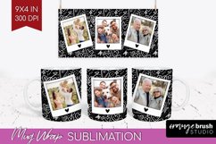 Valentines Day Photo Mug Wrap PNG - Heart Picture Frame Mug Product Image 1