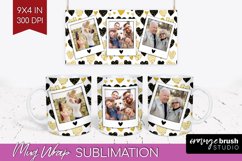 Valentines Day Photo Mug Wrap PNG - Heart Picture Frame Mug Product Image 1