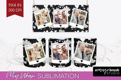 Valentines Day Photo Mug Wrap PNG - Heart Picture Frame Mug Product Image 1