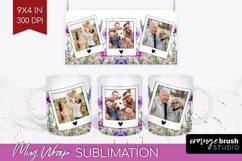 Wildflowers Photo Mug Wrap PNG - Floral Picture Frame Mug Product Image 1