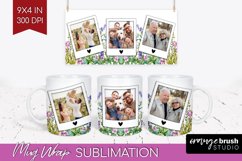 Wildflowers Photo Mug Wrap PNG - Floral Picture Frame Mug Product Image 1
