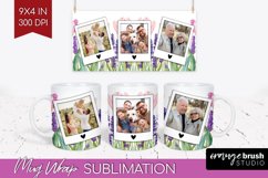 Wildflowers Photo Mug Wrap PNG - Floral Picture Frame Mug Product Image 1