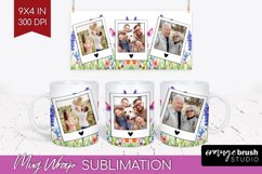 Wildflowers Photo Mug Wrap PNG - Floral Picture Frame Mug Product Image 1