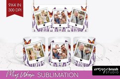 Wildflowers Photo Mug Wrap PNG - Floral Picture Frame Mug Product Image 1