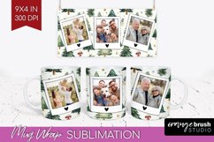 Christmas Photo Mug Wrap PNG - Christmas Tree Picture Frame Product Image 1