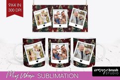 Christmas Photo Mug Wrap PNG - Christmas Tree Picture Frame Product Image 1