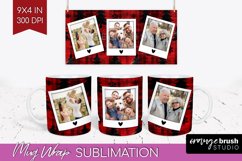 Christmas Photo Mug Wrap PNG - Christmas Tree Picture Frame Product Image 1