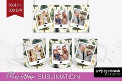 Christmas Photo Mug Wrap PNG - Christmas Tree Picture Frame Product Image 1