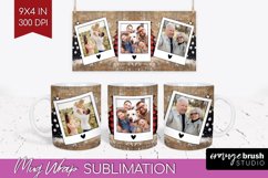 Christmas Photo Mug Wrap PNG - Christmas Tree Picture Frame Product Image 1