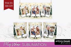 Christmas Photo Mug Wrap PNG - Christmas Tree Picture Frame Product Image 1