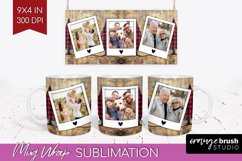 Christmas Photo Mug Wrap PNG - Christmas Tree Picture Frame Product Image 1
