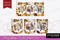 Pumpkun Photo Mug Wrap PNG - Fall Picture Frame Mug Product Image 1