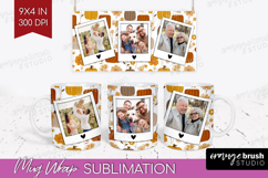 Pumpkun Photo Mug Wrap PNG - Fall Picture Frame Mug Product Image 1