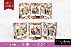 Pumpkun Photo Mug Wrap PNG - Fall Picture Frame Mug Product Image 1