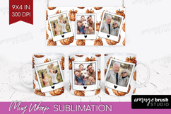 Pumpkun Photo Mug Wrap PNG - Fall Picture Frame Mug Product Image 1