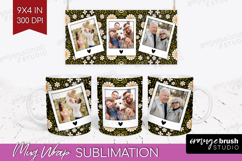 Folk Flowers Photo Mug Wrap PNG - Floral Picture Frame Mug Product Image 1