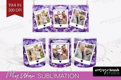 Gem Texture Photo Mug Wrap PNG - Gemstone Picture Frame Mug Product Image 1