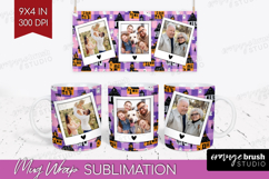 Halloween Photo Mug Wrap PNG - Spooky Picture Frame Mug Product Image 1