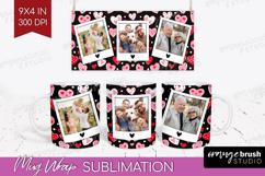 Heart Pattern Photo Mug Wrap PNG - Valentines Day Picture Product Image 1