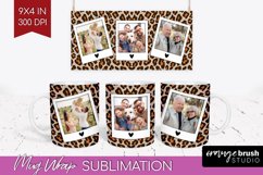 Leopard Print Photo Mug Wrap PNG - Animal Pattern Picture Product Image 1