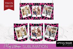 Leopard Print Photo Mug Wrap PNG - Animal Pattern Picture Product Image 1
