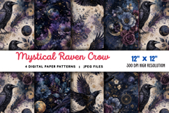 Mystical Raven Crow Junk Journal JPG Product Image 1