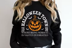 Halloween Town University Svg Png, Pumpkin Face Svg Product Image 4