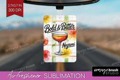 Negroni Cocktail Air Freshener PNG Summer Drink PNG Product Image 1