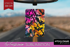 Neon Halloween Air Freshener PNG - Spooky PNG Sublimation Product Image 1