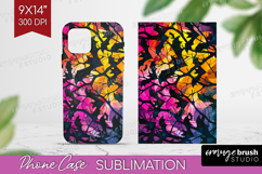 Neon Halloween Phone Case PNG - Spooky Case PNG Sublimation Product Image 1