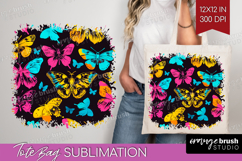 Neon Halloween Tote Bag - Spooky Tote Bag PNG Sublimation Product Image 1