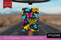 Neon Halloween Air Freshener PNG - Spooky PNG Sublimation Product Image 1