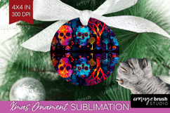 Neon Halloween Ornament PNG - Spooky PNG Sublimation Product Image 1