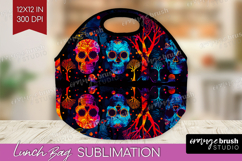 Neon Halloween Lunch Bag - Spooky Lunch Bug PNG Sublimation Product Image 1