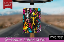 Neon Halloween Air Freshener PNG - Spooky PNG Sublimation Product Image 1