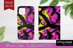 Neon Halloween Phone Case PNG - Spooky Case PNG Sublimation Product Image 1