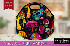 Neon Halloween Lunch Bag - Spooky Lunch Bug PNG Sublimation Product Image 1
