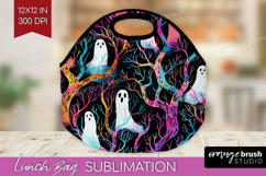 Neon Halloween Lunch Bag - Spooky Lunch Bug PNG Sublimation Product Image 1