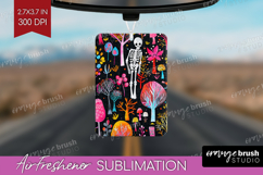 Neon Halloween Air Freshener PNG - Spooky PNG Sublimation Product Image 1