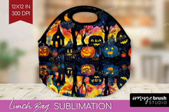 Neon Halloween Lunch Bag - Spooky Lunch Bug PNG Sublimation Product Image 1