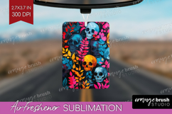 Neon Halloween Air Freshener PNG - Spooky PNG Sublimation Product Image 1